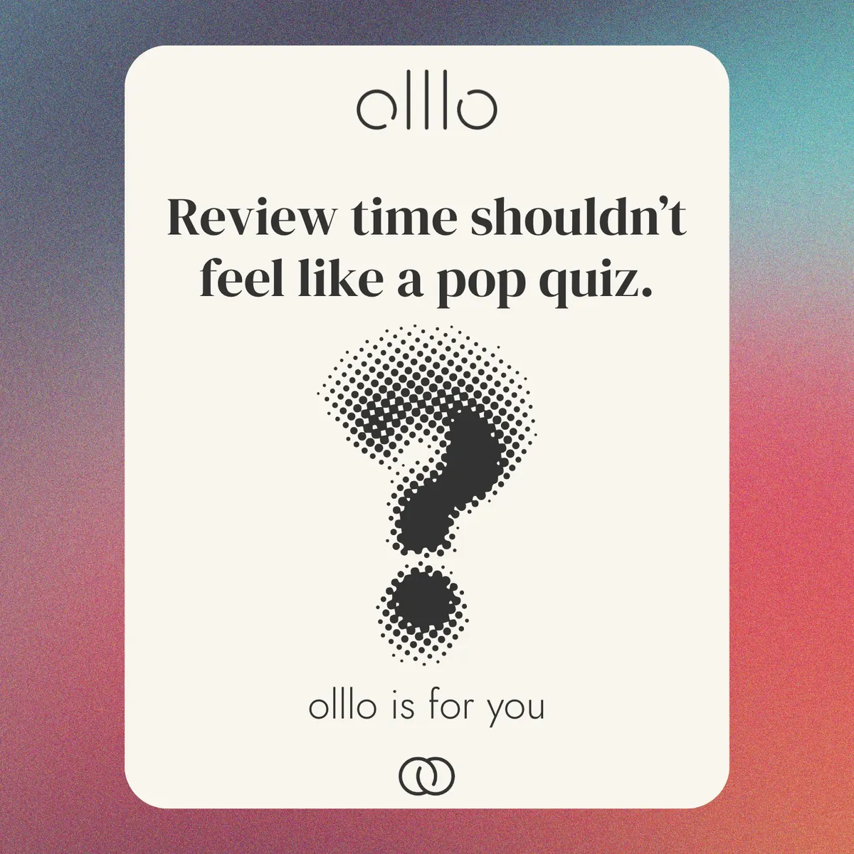 Olllo LinkedIn campaign slide: Pop quiz